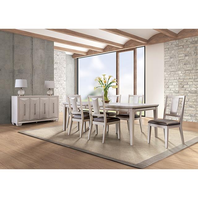  Furniture of America Hinwitz FM3399WH-T Dining Table IMAGE 1