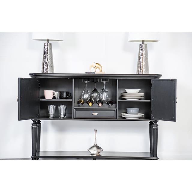  Furniture of America Hannoria FM3416BK-SV Server IMAGE 3