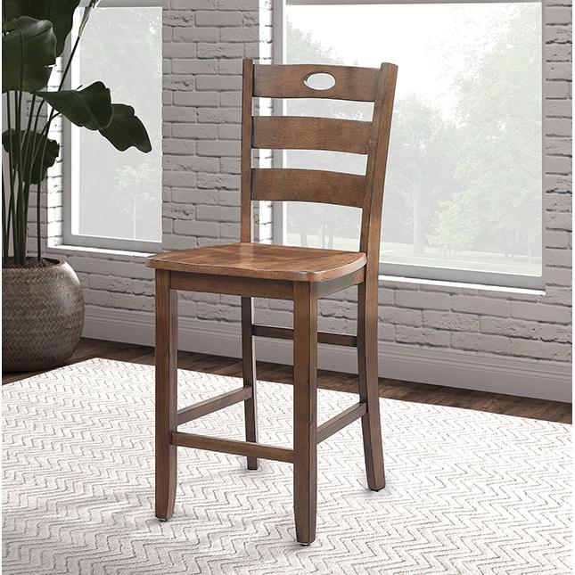  Furniture of America Lubbock FM3419WN-PT-5PK 6 pc Counter Height Table Set IMAGE 5