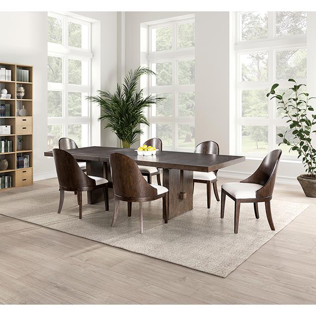  Furniture of America Morden FM3420BR-T Dining Table IMAGE 1