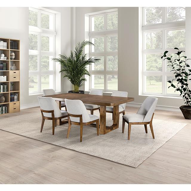 Furniture of America Mandal FM3421BR-T Dining Table IMAGE 1