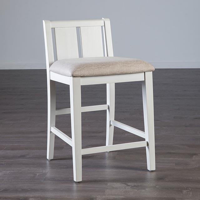  Furniture of America Lescles FM3423WH-PT-3PK 3 Pc Counter Ht Set (1 Table + 2 Chairs) IMAGE 4