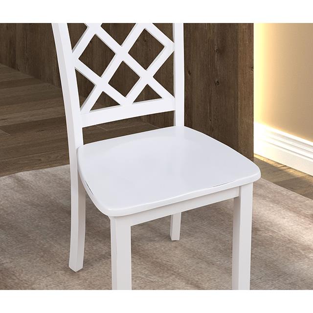  Furniture of America Yamhill FM3424WH-T-5PK 5 pc Dining Table Set IMAGE 5