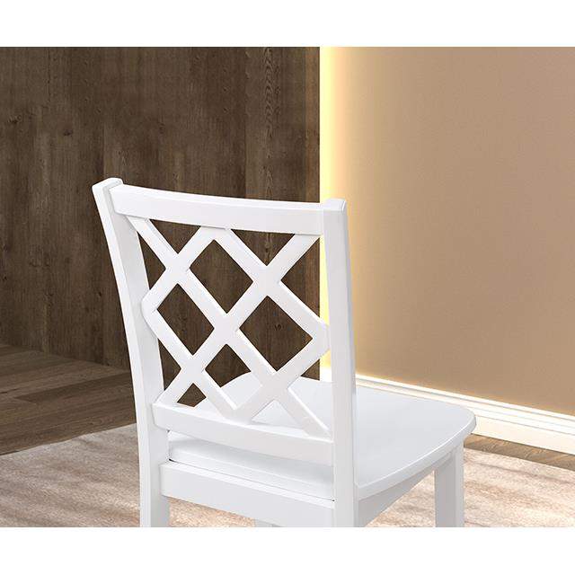  Furniture of America Yamhill FM3424WH-T-5PK 5 pc Dining Table Set IMAGE 6