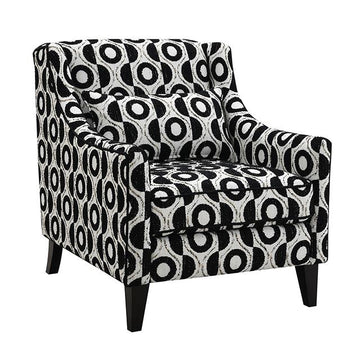  Furniture of America Viviani FM61007BK-CH-PT Accent Chair IMAGE 1
