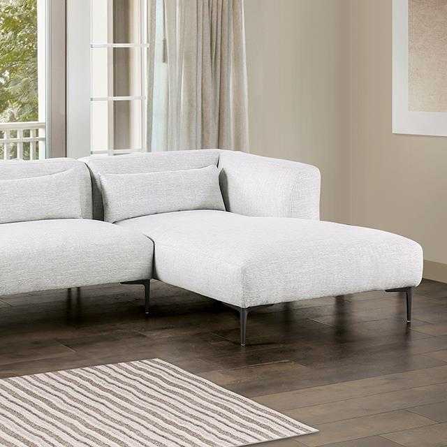  Furniture of America Paderborn FM63002LG-SECT-R Sectional, Right Chaise IMAGE 1
