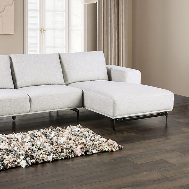  Furniture of America Baerum FM63006LG-SECT-R Sectional, Right Chaise IMAGE 1