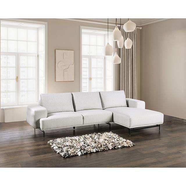  Furniture of America Baerum FM63006LG-SECT-R Sectional, Right Chaise IMAGE 1
