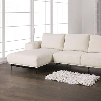  Furniture of America Baerum FM63006WH-SECT-L Sectional, Left Chaise IMAGE 1