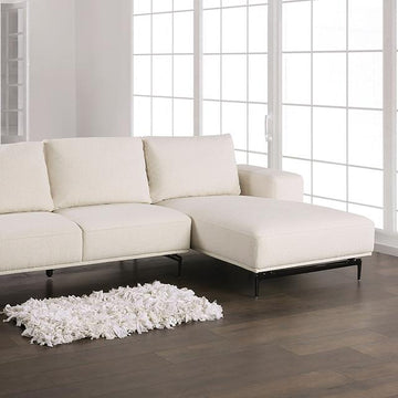  Furniture of America Baerum FM63006WH-SECT-R Sectional, Right Chaise IMAGE 1