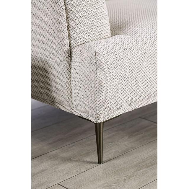  Furniture of America Gladbach FM63007BG-SECT-L Sectional, Left Chaise IMAGE 4