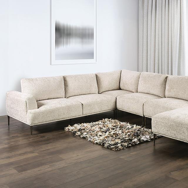  Furniture of America Gladbach FM63007LB-SECT-J J-Shaped Sectional IMAGE 1