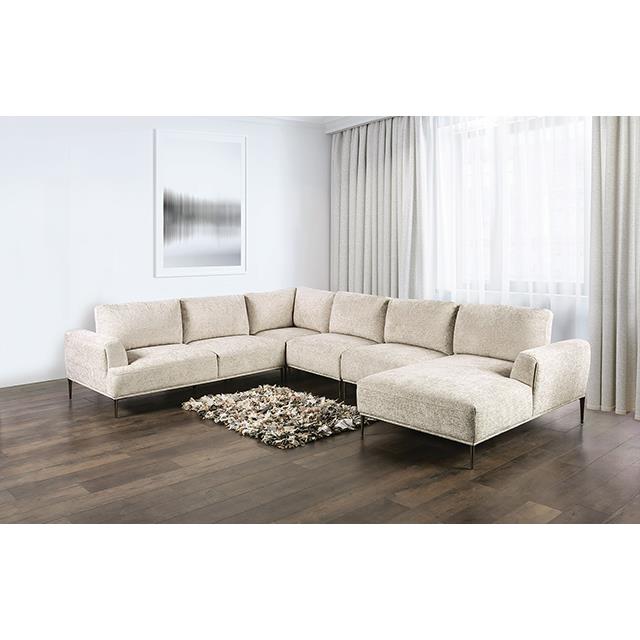  Furniture of America Gladbach FM63007LB-SECT-J J-Shaped Sectional IMAGE 2