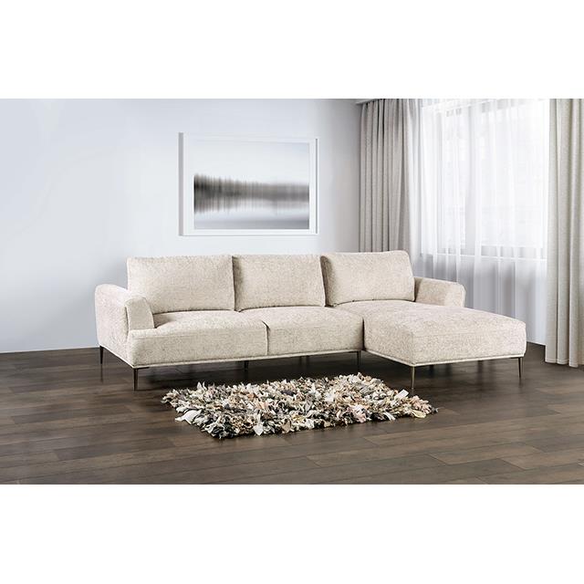  Furniture of America Gladbach FM63007LB-SECT-R Sectional, Right Chaise IMAGE 1