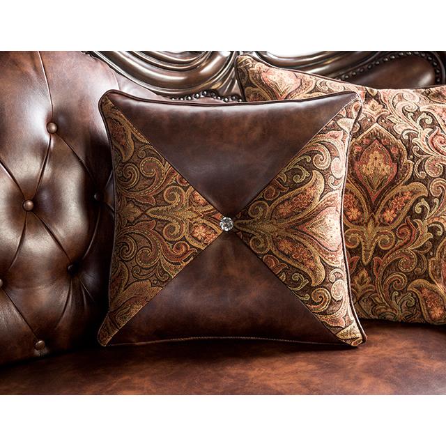  Furniture of America Palencia FM65005BR-LV Loveseat IMAGE 4