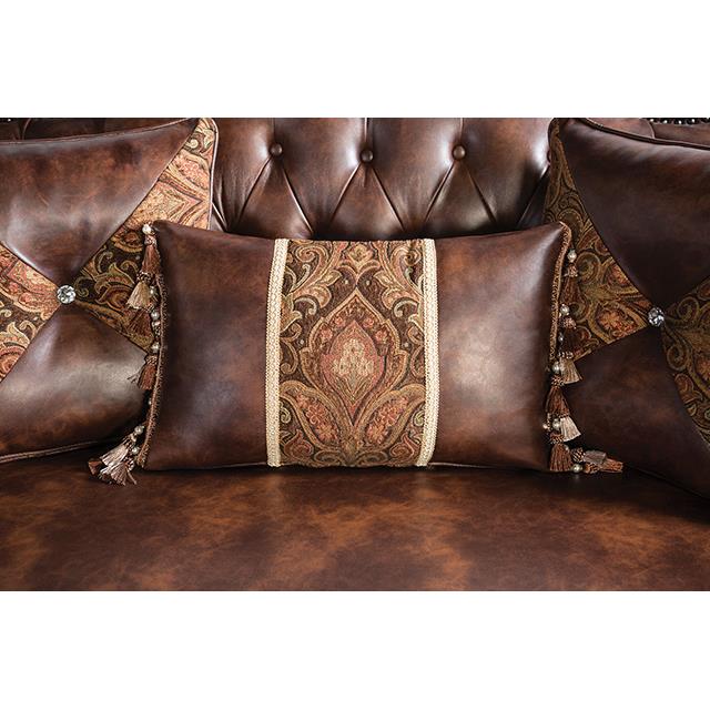  Furniture of America Palencia FM65005BR-LV Loveseat IMAGE 5