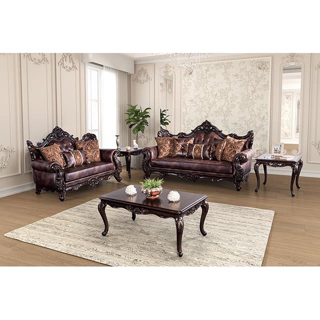  Furniture of America Palencia FM65005BR-SF Sofa IMAGE 2