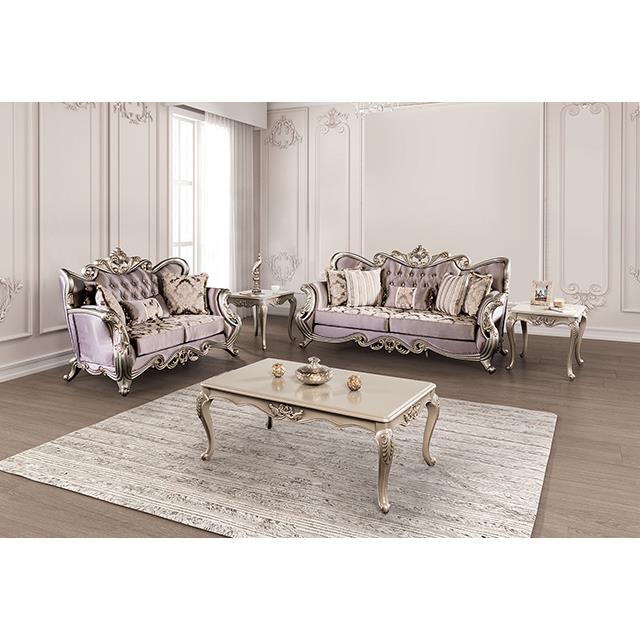  Furniture of America Albacete FM65006PR-LV Loveseat IMAGE 2