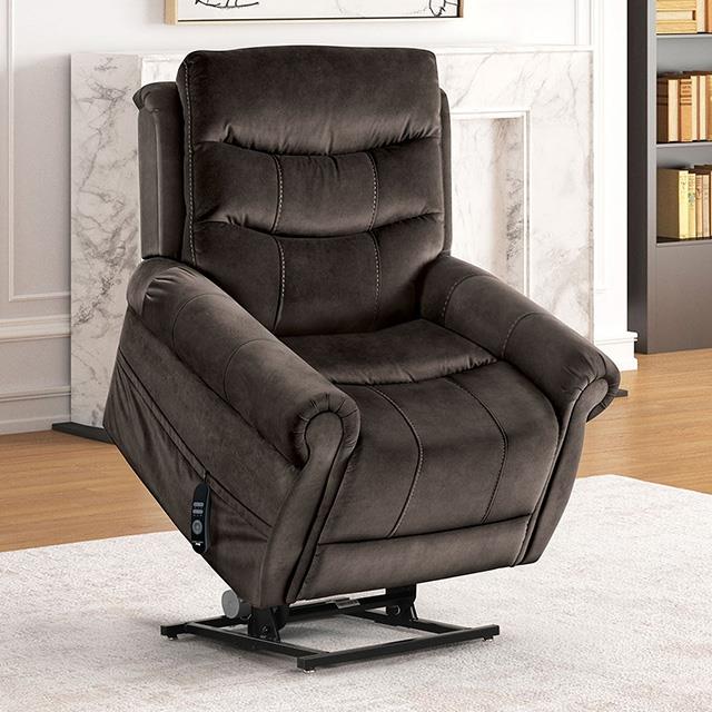  Furniture of America Dionysia FM68001DG-LC Power Lift Chair IMAGE 1