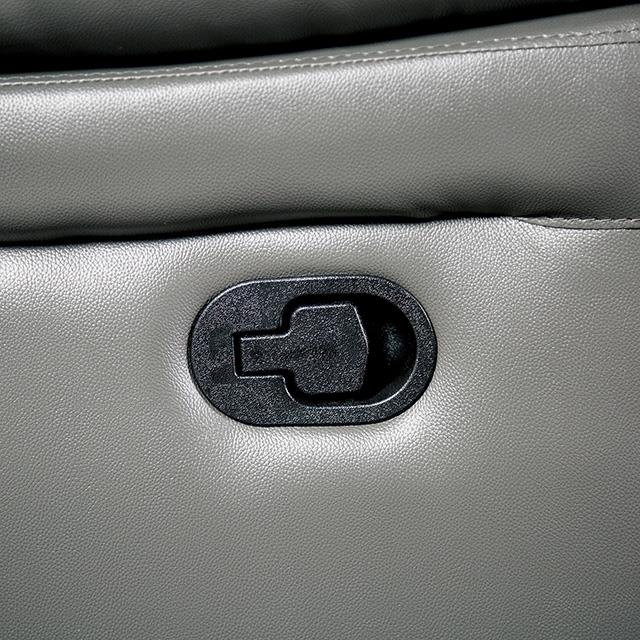  Furniture of America Glarus FM69003DG-LV-M Loveseat Manual Recliner IMAGE 3