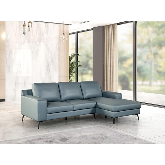  Furniture of America Stordal FM69004BL-SECT-R Sectional, Right Chaise IMAGE 1