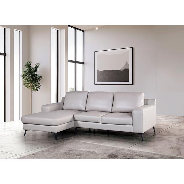  Furniture of America Stordal FM69004LG-SECT-L Sectional, Left Chaise IMAGE 2