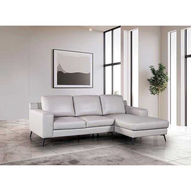  Furniture of America Stordal FM69004LG-SECT-R Sectional, Right Chaise IMAGE 2