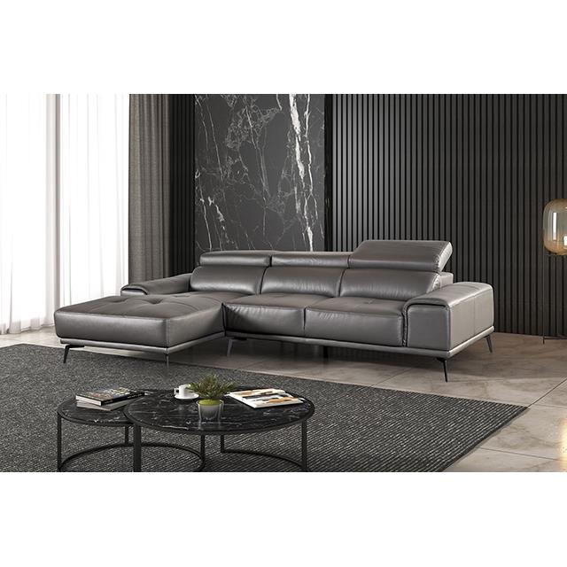  Furniture of America Vadso FM69005DG-SECT-L Sectional, Left Chaise IMAGE 2