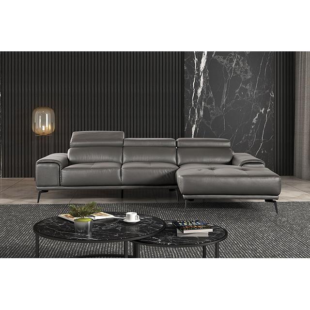  Furniture of America Vadso FM69005DG-SECT-R Sectional, Right Chaise IMAGE 3