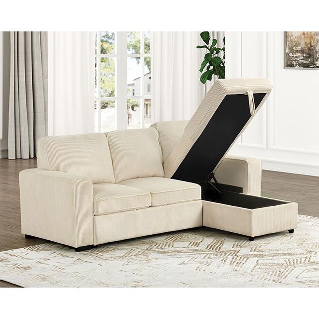  Furniture of America Yves FM6964BG-SECT Sectional IMAGE 3