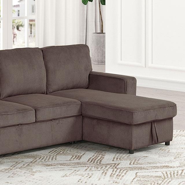  Furniture of America Yves FM6964BR-SECT Sectional IMAGE 1