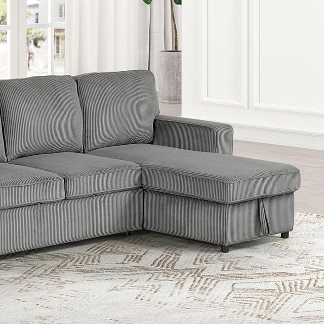 Furniture of America Yves FM6964DG-SECT Sectional IMAGE 1