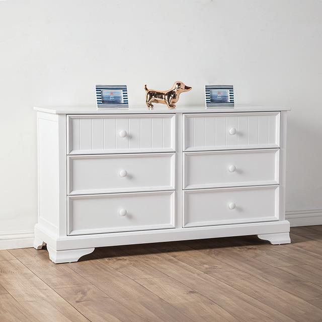  Furniture of America Fanton FM7107WH-D Dresser IMAGE 1