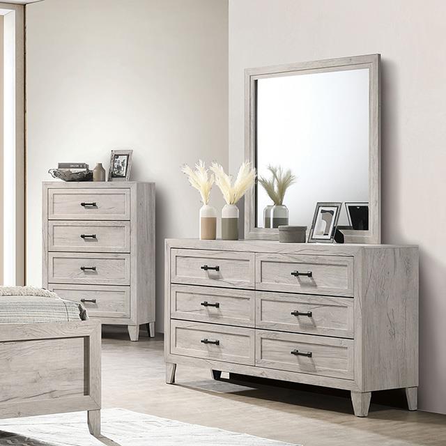 Furniture of America Mysen FM7202WH-D Dresser IMAGE 1