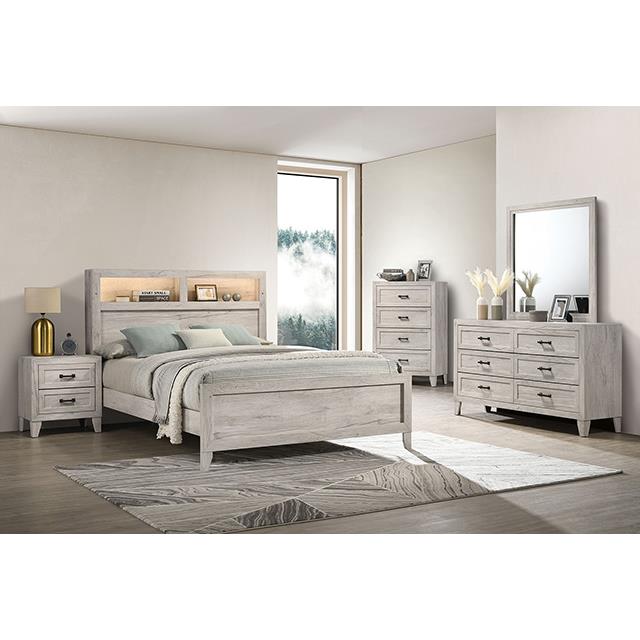  Furniture of America Mysen FM7202WH-N Night Stand IMAGE 2