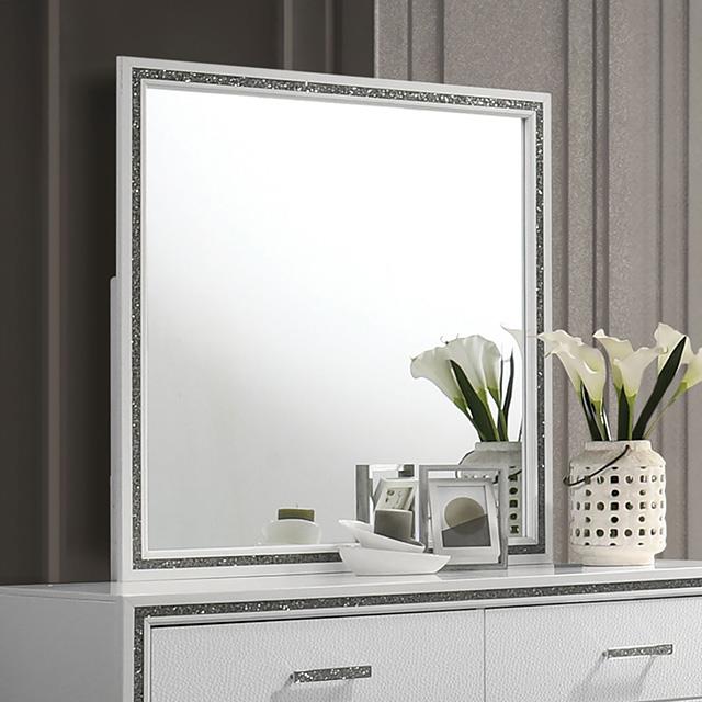  Furniture of America Lucida FM7203WH-M Mirror IMAGE 1