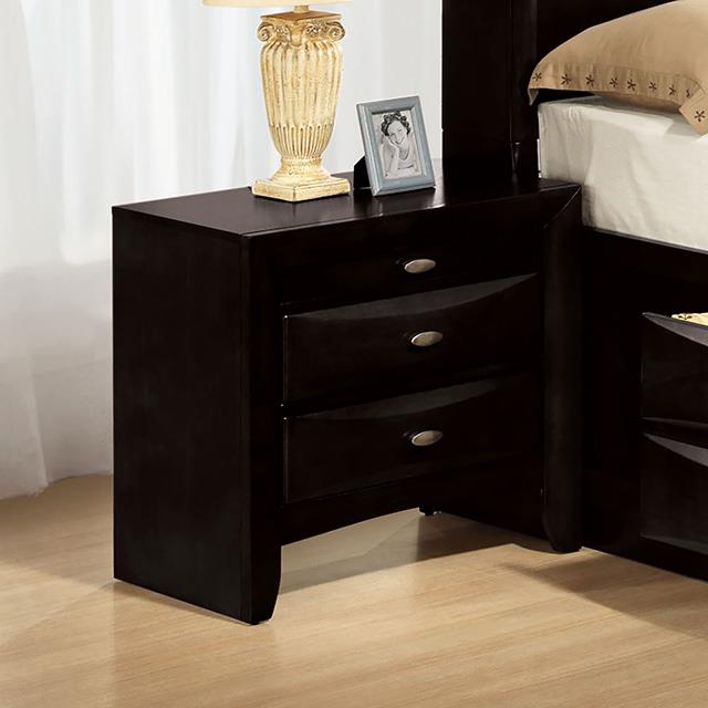  Furniture of America Zosimo FM7210BK-N Night Stand IMAGE 1