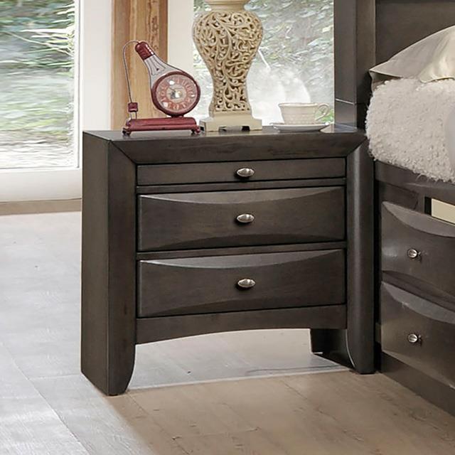  Furniture of America Zosimo FM7210GY-N Night Stand IMAGE 1