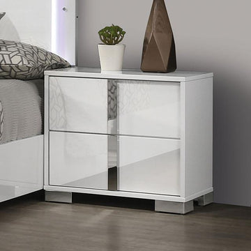  Furniture of America Sinistra FM7211WH-N Night Stand IMAGE 1