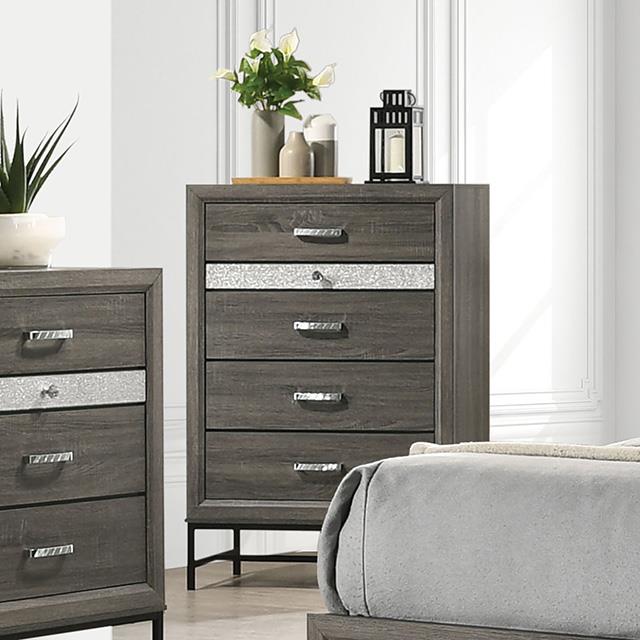  Furniture of America Voleta FM7212GY-C Chest IMAGE 1