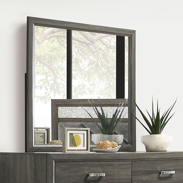  Furniture of America Voleta FM7212GY-M Mirror IMAGE 1