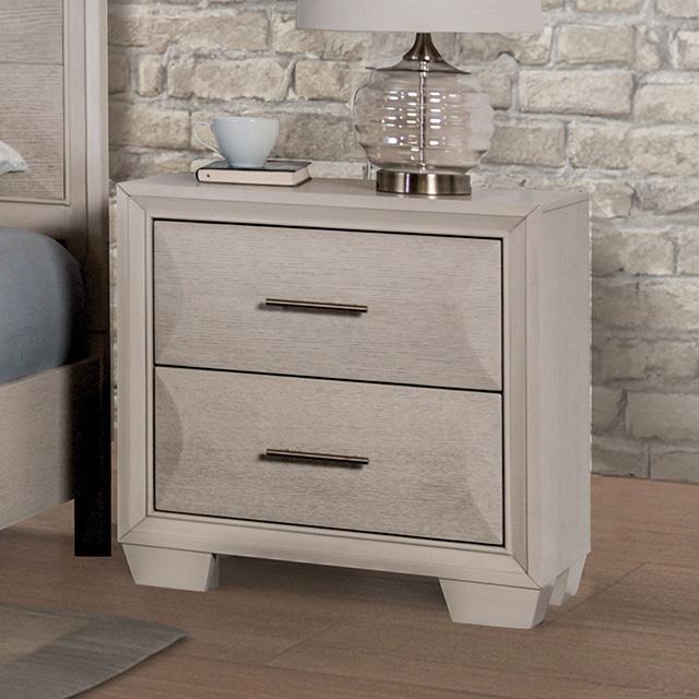  Furniture of America Chemnitz FM7399WH-N Night Stand IMAGE 1