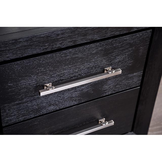  Furniture of America Ashbourne FM7415BK-N Night Stand w/ USB IMAGE 3