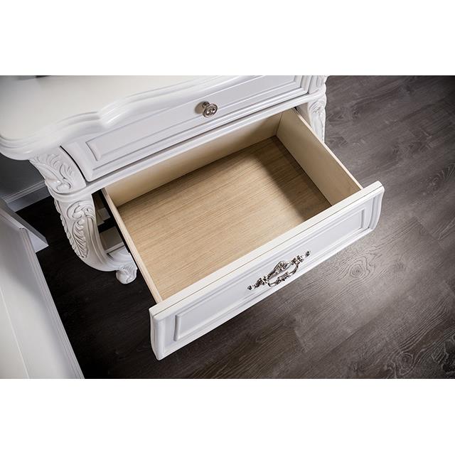  Furniture of America Valentini FM7419WH-N Night Stand IMAGE 4