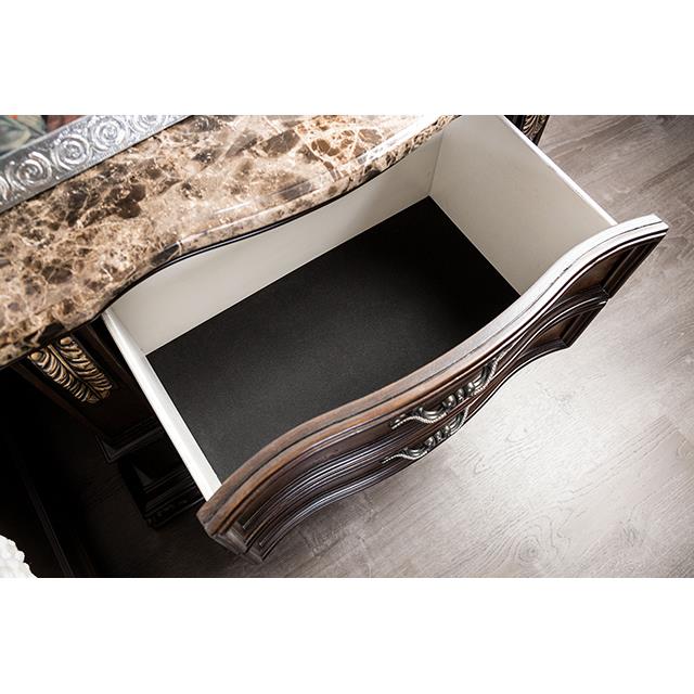  Furniture of America Aquilina FM7422CH-N Night Stand, USB IMAGE 3