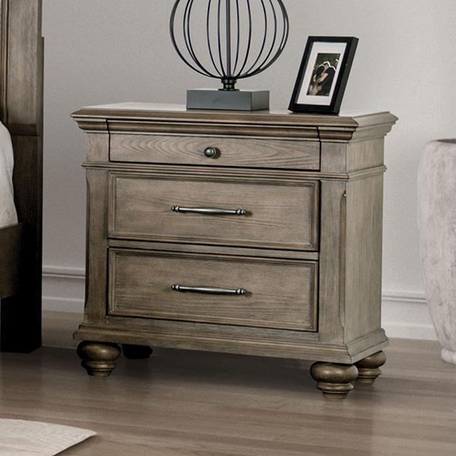  Furniture of America Philomath FM7430BR-N Night Stand IMAGE 1