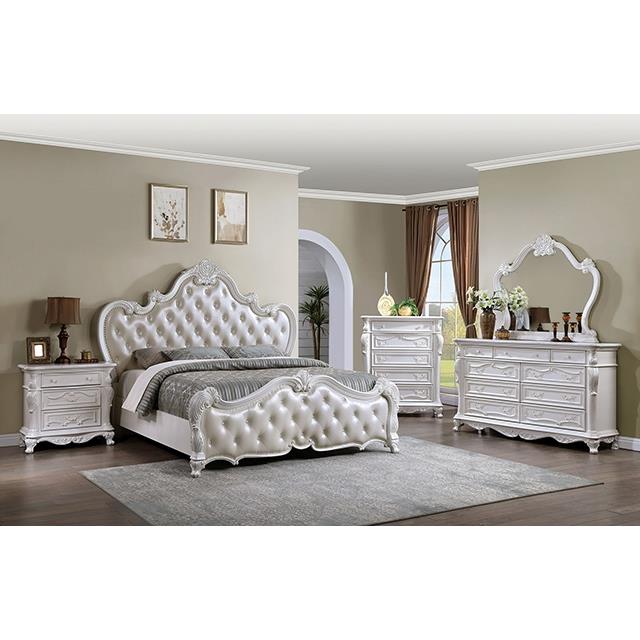  Size_Queen  -- Ventresca FM7635WH-Q Queen Bed IMAGE 2