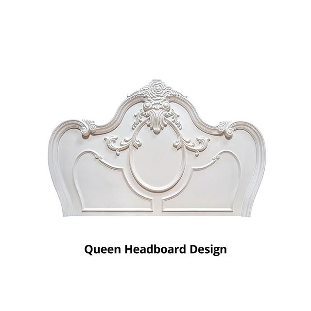  Size_Queen  -- Roselli FM7636WH-Q Queen Bed IMAGE 3