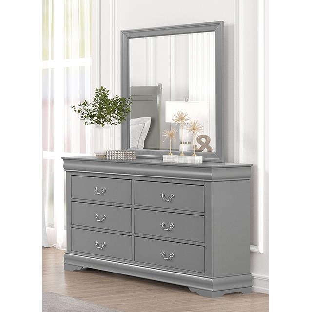  Furniture of America Louis Philippe FM7866GY-M Mirror IMAGE 2