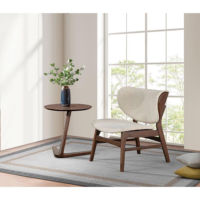  Furniture of America Vardo FM-AC203WN Side Table IMAGE 2